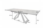 Stół Concord rozkładany 180-230cm ceramiczny antracyt - Invicta Interior 12