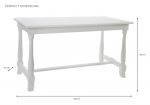 Stół drewniany Country biały 180 cm - Item International 4