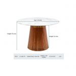 Stół drewniany Grace z marmurowym blatem - Kare Design 12