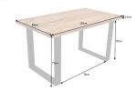 Stół Iron Craft 120 cm drewniany sheesham  - Invicta Interior 10
