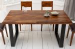 Stół Iron Craft 140 cm drewniany sheesham  - Invicta Interior 1