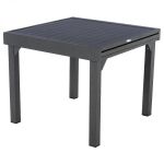 Stół ogrodowy aluminiowy rozkładany 90-180 cm grafitowy antracytowy 1