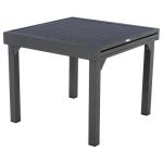 Stół ogrodowy aluminiowy rozkładany 90-180 cm grafitowy antracytowy - Atmosphera 1