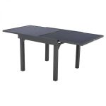 Stół ogrodowy aluminiowy rozkładany 90-180 cm grafitowy antracytowy - Atmosphera 3