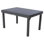 Stół ogrodowy aluminiowy rozkładany 135-270 cm grafitowy antracytowy 1