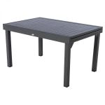 Stół ogrodowy aluminiowy rozkładany 135-270 cm grafitowy antracytowy - Atmosphera 1