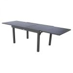 Stół ogrodowy aluminiowy rozkładany 135-270 cm grafitowy antracytowy - Atmosphera 3