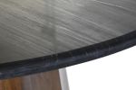 Stół okrągły 120 cm drewno mango czarny blat - Item International 3