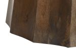 Stół okrągły 120 cm drewno mango czarny blat - Item International 5