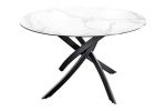 Stół okrągły ceramiczny Alpine 120 cm marmur biały - Invicta Interior 2