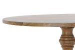 Stół okrągły drewniany Elegant 130 cm do jadalni  - Item International 2