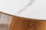 Stół okrągły drewniany Marmur Unique natur - Invicta Interior 6