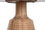 Stół okrągły drewniany Modern z marmurowym blatem - Item International 5