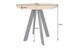 Stół okrągły Iron Craft 80 cm drewniany - Invicta Interior 8