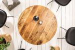 Stół okrągły Iron Craft 80 cm drewniany - Invicta Interior 4