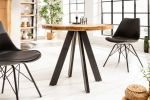 Stół okrągły Iron Craft 80 cm drewniany - Invicta Interior 3