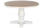 Stół okrągły Stylized biały drewniany 120 cm - Item International 1