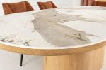 Stół owalny drewniany Marmur Unique 200 cm natur  - Invicta Interior 6