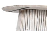 Stół owalny Scandi z lamelami biały - Item International 5