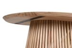 Stół owalny Scandi z lamelami brązowy - Item International 5