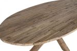 Stół owalny z drewna tekowego Tectra 220 cm 2