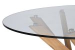Stół Sticks okrągły 120 cm drewno orzech - Item International 4