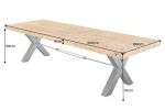 Stół Thor X drewniany 300 cm vintage - Invicta Interior 10