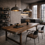 Stół Vintage Rail z drewna z recyklingu - Item International 2