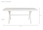 Stół White Riviera z drewna mango - Item International 6