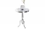 Stolik Barocco Jardin 75 cm srebrny  - Invicta Interior 1