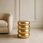 Stolik boczny Riviera 60s złoty 2