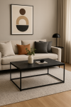 Stolik czarny 100 cm marmur  - Item International 3