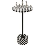 Stolik kawowy Domero Chess czarno biały - Kare Design 2