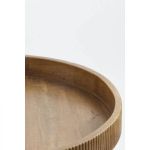 Stolik kawowy drewniany Relief 60 cm  - Light & Living 5
