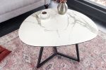 Stolik kawowy Marvelous 70 cm ceramiczny marmur biały - Invicta Interior 3