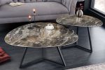 Stolik kawowy Marvelous 70 cm ceramiczny marmur taupe - Invicta Interior 10