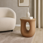 Stolik kawowy Sculptur beżowy - Boltze 2