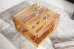 Stolik Ława Giant 60 cm sheesham honey finish drewniany  - Invicta Interior 11