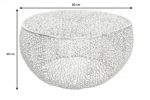 Stolik Ława Leaf Liść 80cm srebrny - Invicta Interior 10