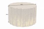 Stolik Liquid Line 60cm aluminiowy złoty - Invicta Interior 8
