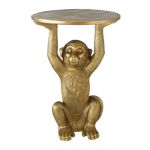 Stolik Monkey złoty  1
