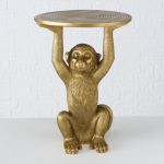Stolik Monkey złoty  1