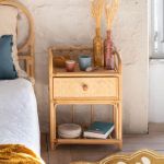 Stolik nocny Komoda Boho ratanowa - Atmosphera 5