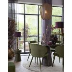 Stolik okrągły de Centro oliwkowy zielony S - Light & Living 2