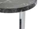 Stolik pomocniczy Marmur czarny z 2 blatami  - Item International 4