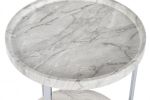 Stolik pomocniczy Marmur z 2 blatami - Item International 3