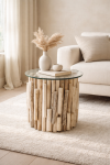 Stolik Side Table Timber Nature Visible   - Kare Design 3