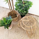 Stolik taboret Boho rattanowy - Koopman 2