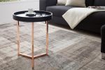 Stolik z tacą Modul 40 cm czarny miedziany   - Invicta Interior 3