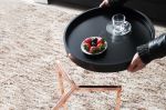 Stolik z tacą Modul 40 cm czarny miedziany   - Invicta Interior 6
